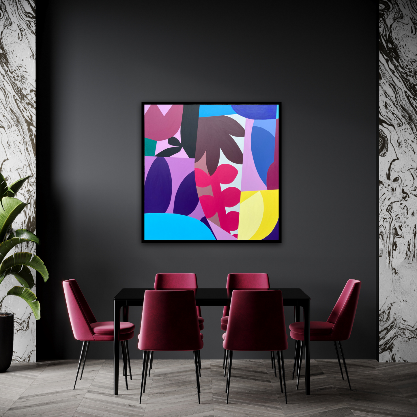 Garden of Eden SIX Acrylic on canvas painting
